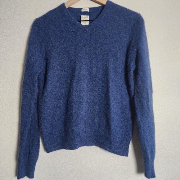 Article 365 Sweaters - Article 365 Sweater Womens Large Blue 100% Cashmere V Neck Soft Knit Pullover